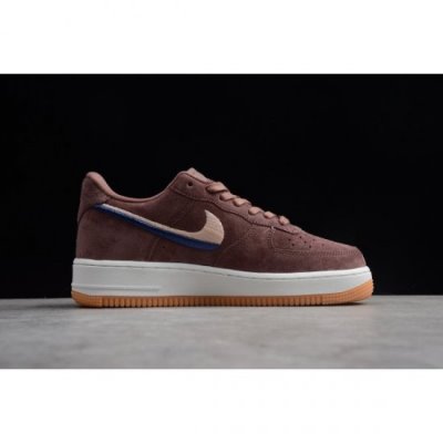 Nike Bayan Air Force 1 '07 Lux Smokey Mauve/Gum Sarı Kaykay Ayakkabı Türkiye - 6TCYJR3V